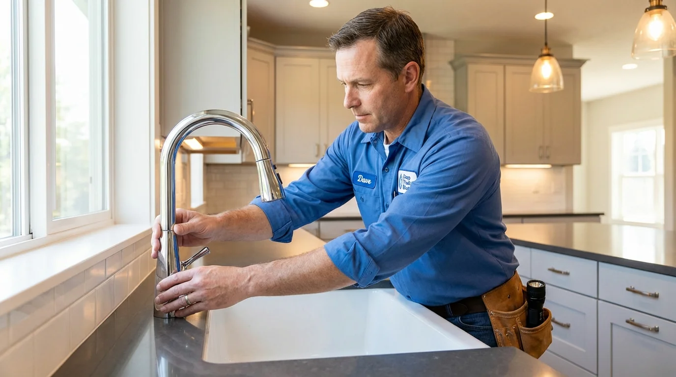 Kitchen faucet installation by Johns Plumbing LLC in Galeton