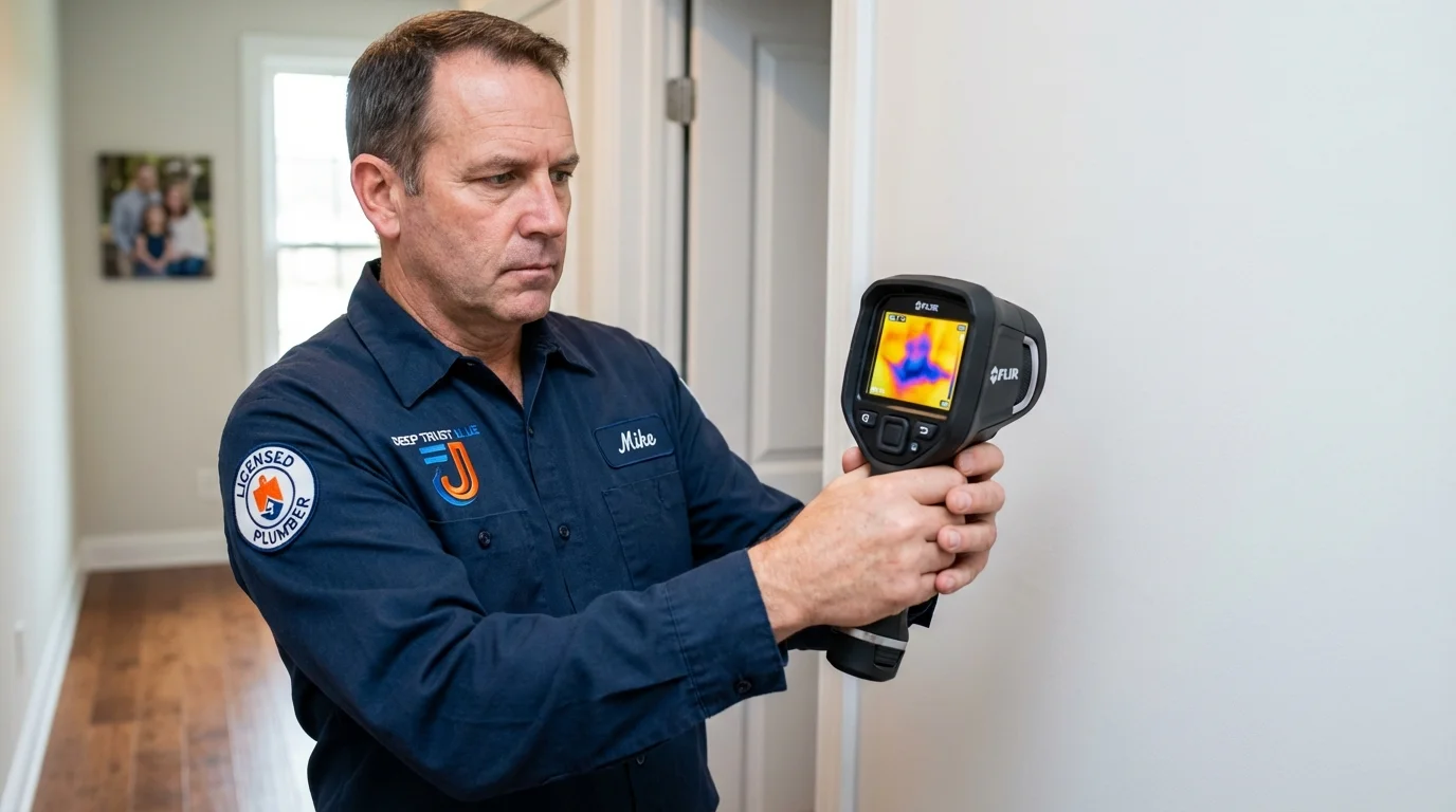 Thermal imaging leak detection by Johns Plumbing LLC in Galeton